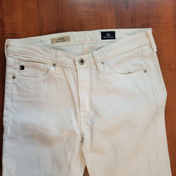 AG "prima" mid rise white jeans - Picture 2 of 5